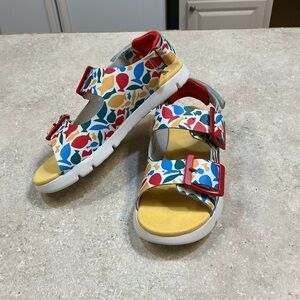 Camper For Kids Girls Sandals SZ 3 U.S - SZ 34 EU Fish Colorful Summer Beach